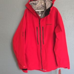 NWT Home School Hooded Snow Jacket With RECCO Men's Vibrant Red Snow Jacket